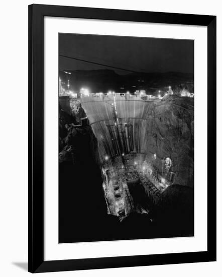 Boulder Dam under Construction-Gabriel Moulin-Framed Photographic Print