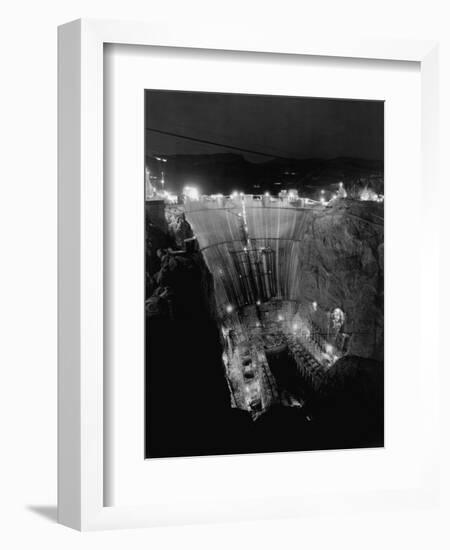 Boulder Dam under Construction-Gabriel Moulin-Framed Photographic Print