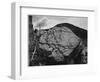 Boulder With Hill In Bkgd "Rocks At Silver Gate Yellowstone NP" Wyoming 1933-1942-Ansel Adams-Framed Art Print