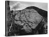 Boulder With Hill In Bkgd "Rocks At Silver Gate Yellowstone NP" Wyoming 1933-1942-Ansel Adams-Stretched Canvas