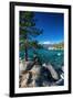 Boulders and cove at Sand Harbor State Park, Lake Tahoe, Nevada USA-Russ Bishop-Framed Photographic Print