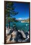 Boulders and cove at Sand Harbor State Park, Lake Tahoe, Nevada USA-Russ Bishop-Framed Photographic Print