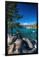 Boulders and cove at Sand Harbor State Park, Lake Tahoe, Nevada USA-Russ Bishop-Framed Photographic Print