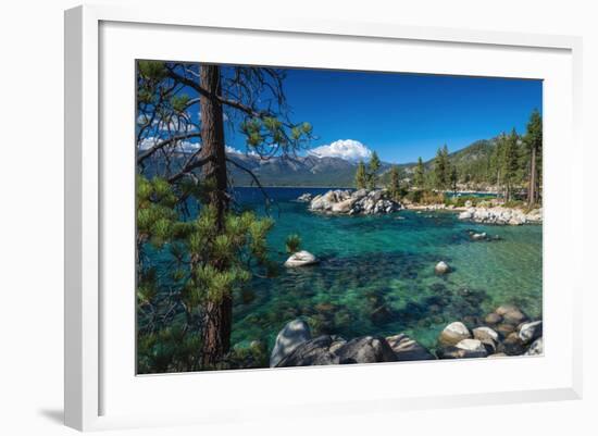 Boulders and cove at Sand Harbor State Park, Lake Tahoe, Nevada, USA-Russ Bishop-Framed Photographic Print