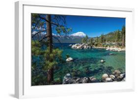 Boulders and cove at Sand Harbor State Park, Lake Tahoe, Nevada, USA-Russ Bishop-Framed Photographic Print