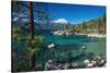 Boulders and cove at Sand Harbor State Park, Lake Tahoe, Nevada, USA-Russ Bishop-Stretched Canvas