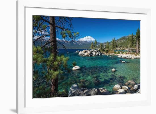 Boulders and cove at Sand Harbor State Park, Lake Tahoe, Nevada, USA-Russ Bishop-Framed Photographic Print