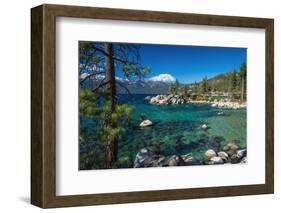 Boulders and cove at Sand Harbor State Park, Lake Tahoe, Nevada, USA-Russ Bishop-Framed Photographic Print