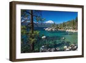 Boulders and cove at Sand Harbor State Park, Lake Tahoe, Nevada, USA-Russ Bishop-Framed Photographic Print