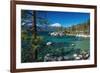 Boulders and cove at Sand Harbor State Park, Lake Tahoe, Nevada, USA-Russ Bishop-Framed Premium Photographic Print