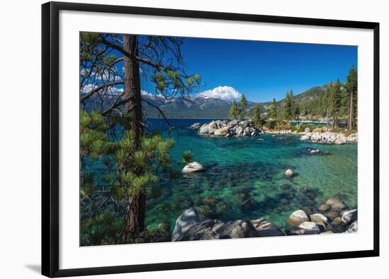 Boulders and cove at Sand Harbor State Park, Lake Tahoe, Nevada, USA-Russ Bishop-Framed Photographic Print