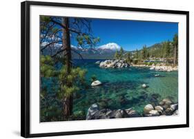 Boulders and cove at Sand Harbor State Park, Lake Tahoe, Nevada, USA-Russ Bishop-Framed Photographic Print