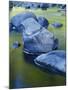 Boulders and Reflection, Little Salmon River, Idaho, USA-Charles Gurche-Mounted Premium Photographic Print