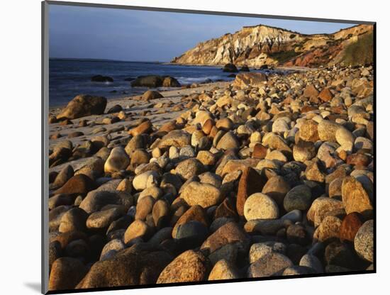 Boulders, Aquinnah (Gay Head) Cliffs, Martha's Vineyard, Massachusetts, USA-Charles Gurche-Mounted Photographic Print