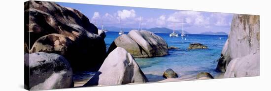 Boulders on a Coast, the Baths, Virgin Gorda, British Virgin Islands-null-Stretched Canvas