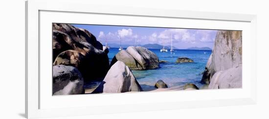 Boulders on a Coast, the Baths, Virgin Gorda, British Virgin Islands-null-Framed Photographic Print