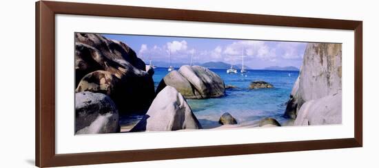 Boulders on a Coast, the Baths, Virgin Gorda, British Virgin Islands-null-Framed Photographic Print