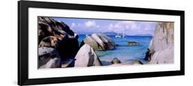 Boulders on a Coast, the Baths, Virgin Gorda, British Virgin Islands-null-Framed Photographic Print