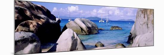 Boulders on a Coast, the Baths, Virgin Gorda, British Virgin Islands-null-Mounted Photographic Print