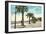 Boulevard along Beach, Santa Barbara, California-null-Framed Art Print