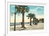 Boulevard along Beach, Santa Barbara, California-null-Framed Premium Giclee Print