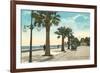 Boulevard along Beach, Santa Barbara, California-null-Framed Premium Giclee Print