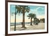 Boulevard along Beach, Santa Barbara, California-null-Framed Art Print