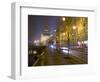 Boulevard along Vltava River and National Theatre, Prague, Czech Republic-Alan Klehr-Framed Photographic Print