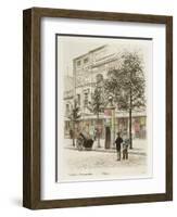 Boulevard Beaumarchais - Théâtre Beaumarchais-Adolphe Martial-Potémont-Framed Giclee Print