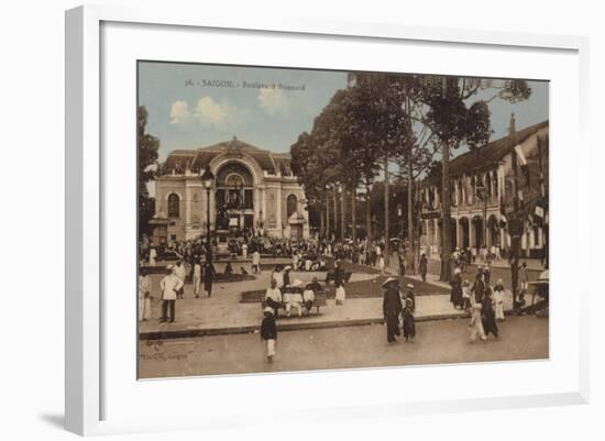 Boulevard Bonnard, Saigon, Cochinchina-null-Framed Photographic Print