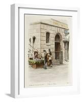 Boulevard Bonne Nouvelle: Poste de Police-Adolphe Martial-Potémont-Framed Giclee Print