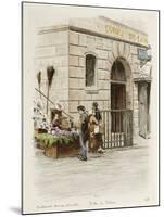 Boulevard Bonne Nouvelle: Poste de Police-Adolphe Martial-Potémont-Mounted Giclee Print