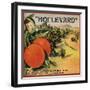 Boulevard Brand - Claremont, California - Citrus Crate Label-Lantern Press-Framed Art Print