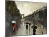 Boulevard Bustle-Shawn Mackey-Mounted Giclee Print