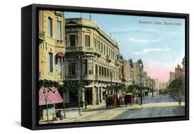Boulevard Callao, Buenos Aires, Argentina, Late 19th or Early 20th Century-null-Framed Stretched Canvas