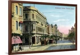 Boulevard Callao, Buenos Aires, Argentina, Late 19th or Early 20th Century-null-Framed Giclee Print