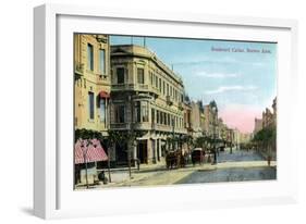 Boulevard Callao, Buenos Aires, Argentina, Late 19th or Early 20th Century-null-Framed Giclee Print