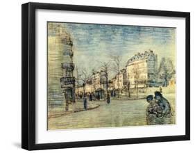 Boulevard de Clichy-Vincent van Gogh-Framed Giclee Print