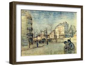 Boulevard de Clichy-Vincent van Gogh-Framed Giclee Print