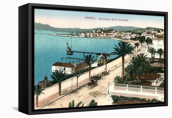 Boulevard De La Croisette, Cannes-null-Framed Stretched Canvas