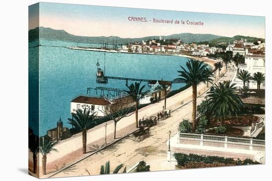 Boulevard De La Croisette, Cannes-null-Stretched Canvas