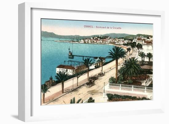 Boulevard De La Croisette, Cannes-null-Framed Premium Giclee Print