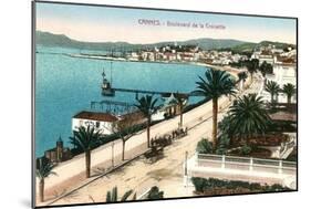 Boulevard De La Croisette, Cannes-null-Mounted Premium Giclee Print