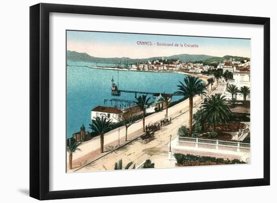 Boulevard De La Croisette, Cannes-null-Framed Art Print