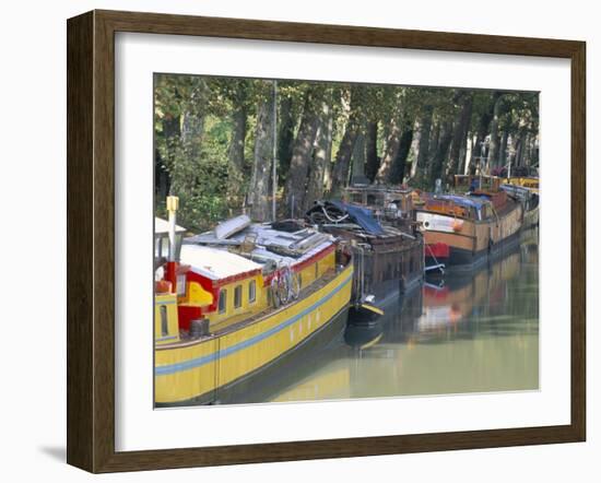 Boulevard De Monplaisir, Canal Du Midi, Unesco World Heritage Site, Haute-Garonne-Bruno Barbier-Framed Photographic Print