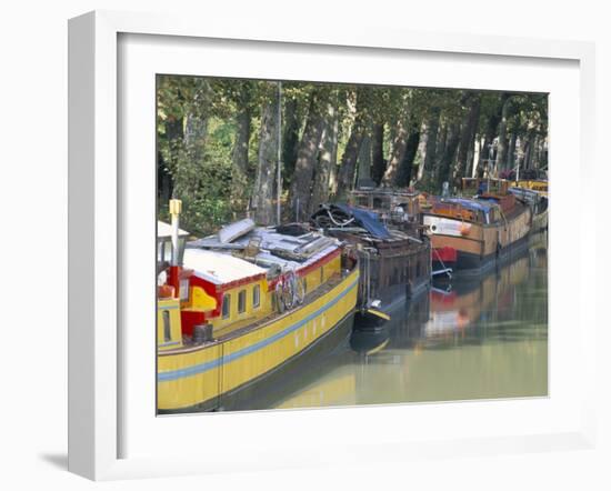 Boulevard De Monplaisir, Canal Du Midi, Unesco World Heritage Site, Haute-Garonne-Bruno Barbier-Framed Photographic Print