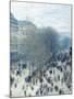 Boulevard Des Capucines - Focus-Monet Claude-Mounted Giclee Print