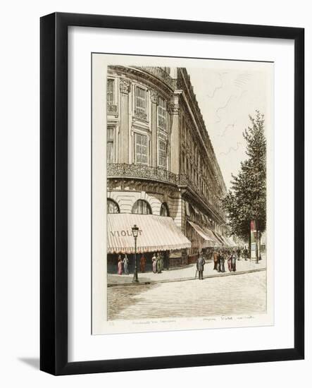 Boulevard des Capucines: Maison Violet Rue Scribe-Adolphe Martial-Potémont-Framed Giclee Print