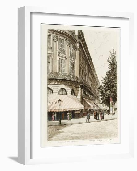 Boulevard des Capucines: Maison Violet Rue Scribe-Adolphe Martial-Potémont-Framed Giclee Print