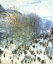 Boulevard des Capucines-Claude Monet-Framed Textured Art